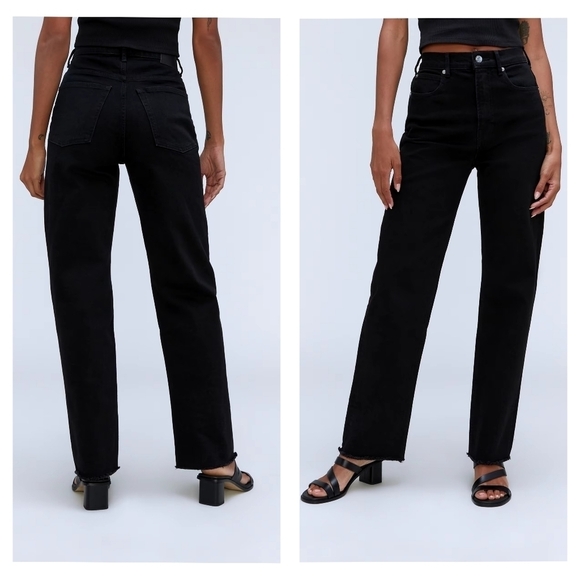 EVERLANE THE WAY HIGH JEAN IN COAL•Size 25&29 LONG•NWT - Picture 2 of 12